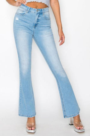 Wax Jean - Slightly Distressed BootCut in Repreve Jeans - 90338