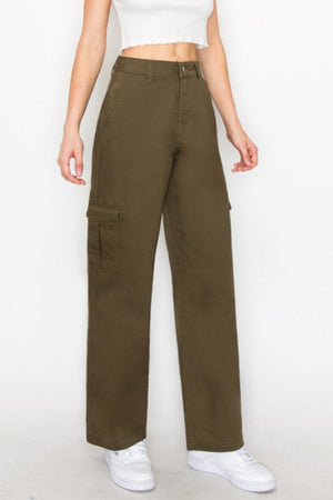 Wax Jeans - Twill Wide Leg Cargo Pants - 90339 - SaltTree