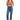 Risen Jeans - Tummy Control 4-Way Stretch High Rise Ankle Straight Jeans (28"-33.5" Inseam) - PSA21651-SaltTree