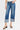Risen Jeans - Tummy Control Mid Rise Cropped Wide Leg Jeans with Fixed Wide Cuffs - PW21124-SaltTree