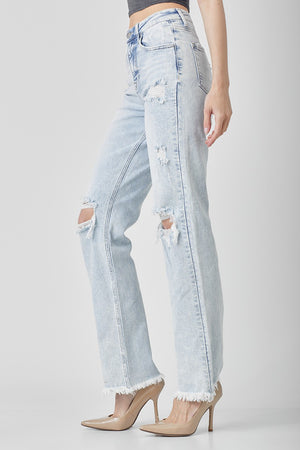 Risen Jeans - High Rise Straight Jean - RDP5081 - SaltTree