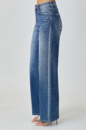 Risen Jeans - High Rise Wide Leg Jeans - RDP5176 - SaltTree