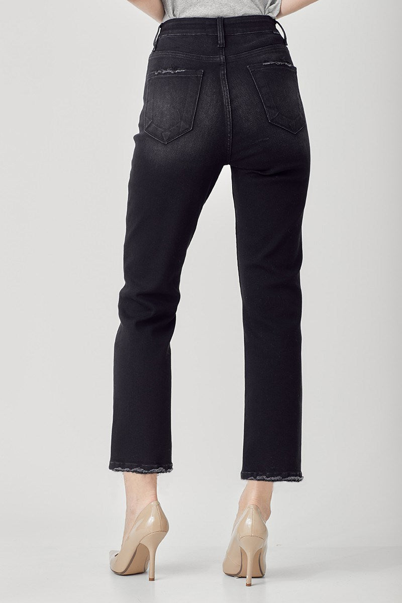 Risen Jeans - High Rise Crop Straight Jeans - RDP5250 - SaltTree