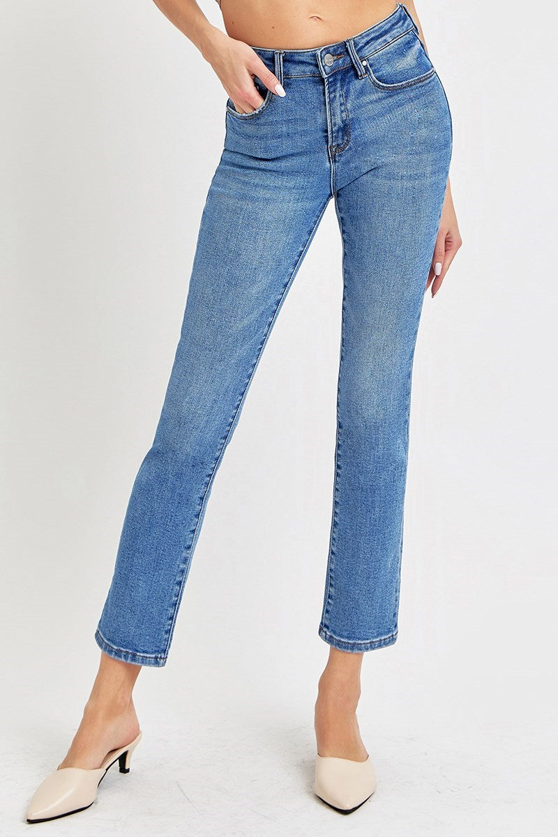 Risen Jeans - High Rise Ankle Slim Straight Jean - RDP5290 - SaltTree