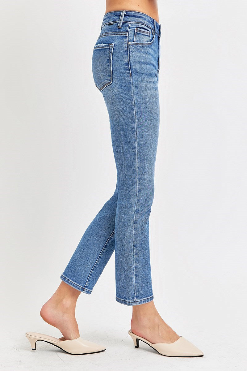 Risen Jeans - High Rise Ankle Slim Straight Jean - RDP5290 - SaltTree