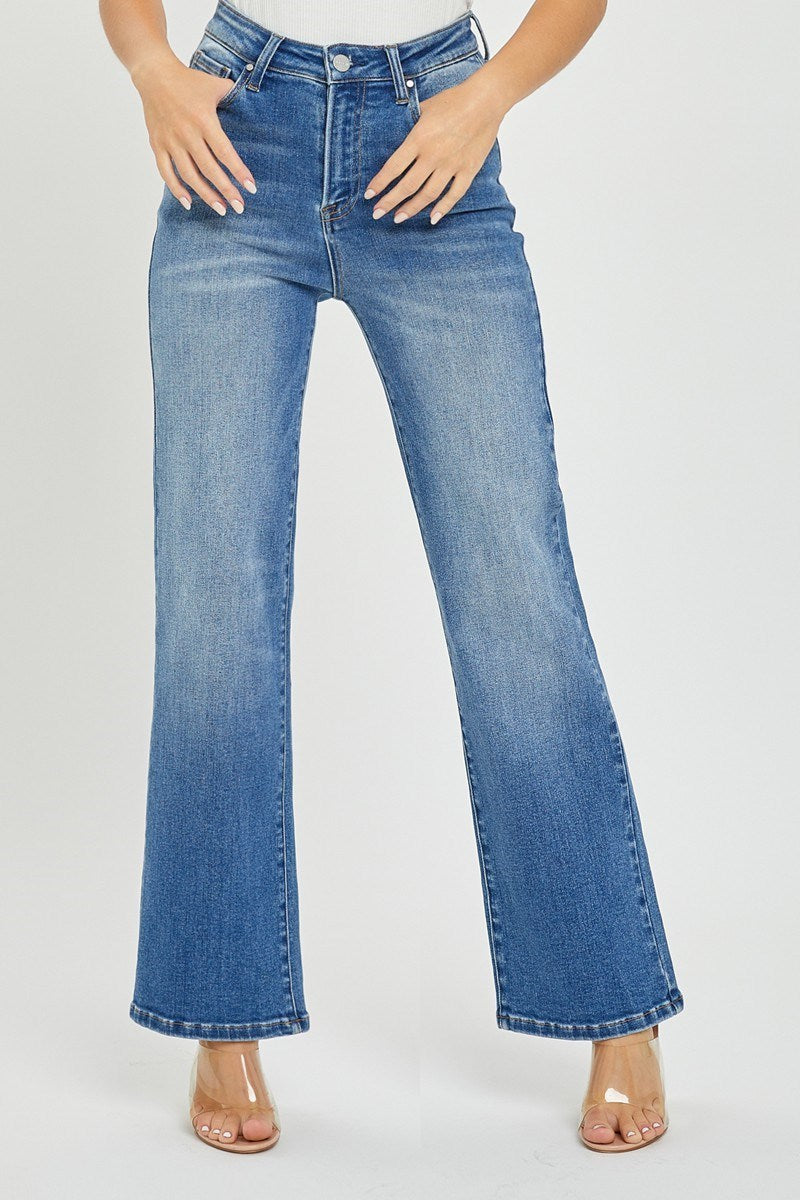 Risen Jeans - High Rise Relaxed Straight Jeans - RDP5292 - SaltTree