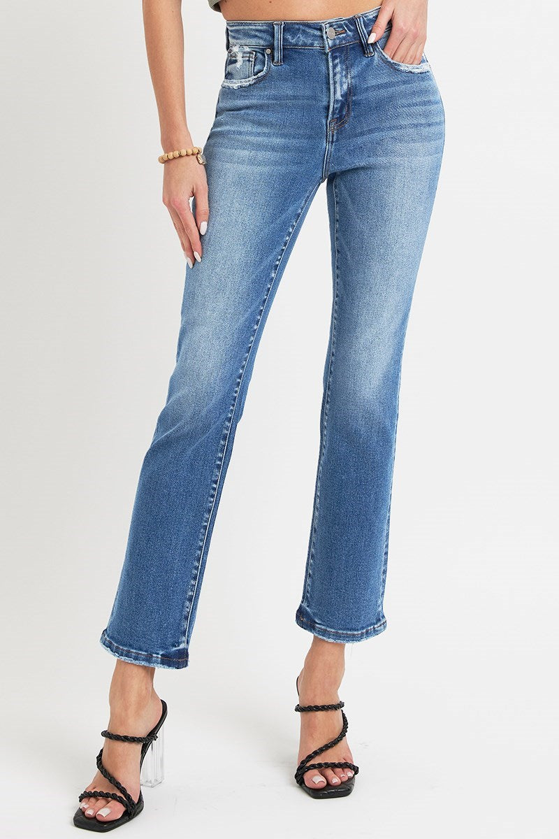Risen Jeans - Mid Rise - Straight Jeans - RDP5302 -Final Sale - SaltTree