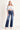 Risen Jeans - High Rise Distressed Wide Flare Jeans in Dark Indigo (33" Inseam) - RDP5385-SaltTree