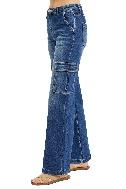 【MODERNIF】Salted Wide Denim Pants modernif (モダンイフ) - ソルティッドワイドデニムパンツ