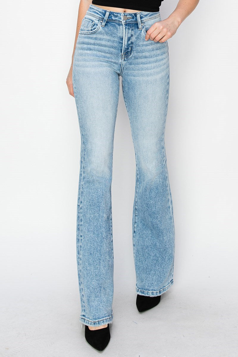 Risen Jeans - High Rise Bootcut Jeans - RDP5523RT - SaltTree