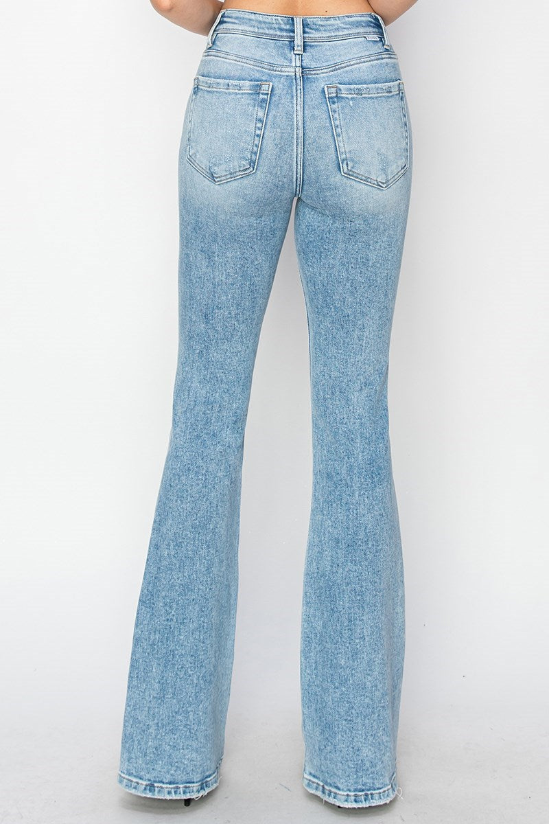 Risen Jeans - High Rise Bootcut Jeans - RDP5523RT - SaltTree