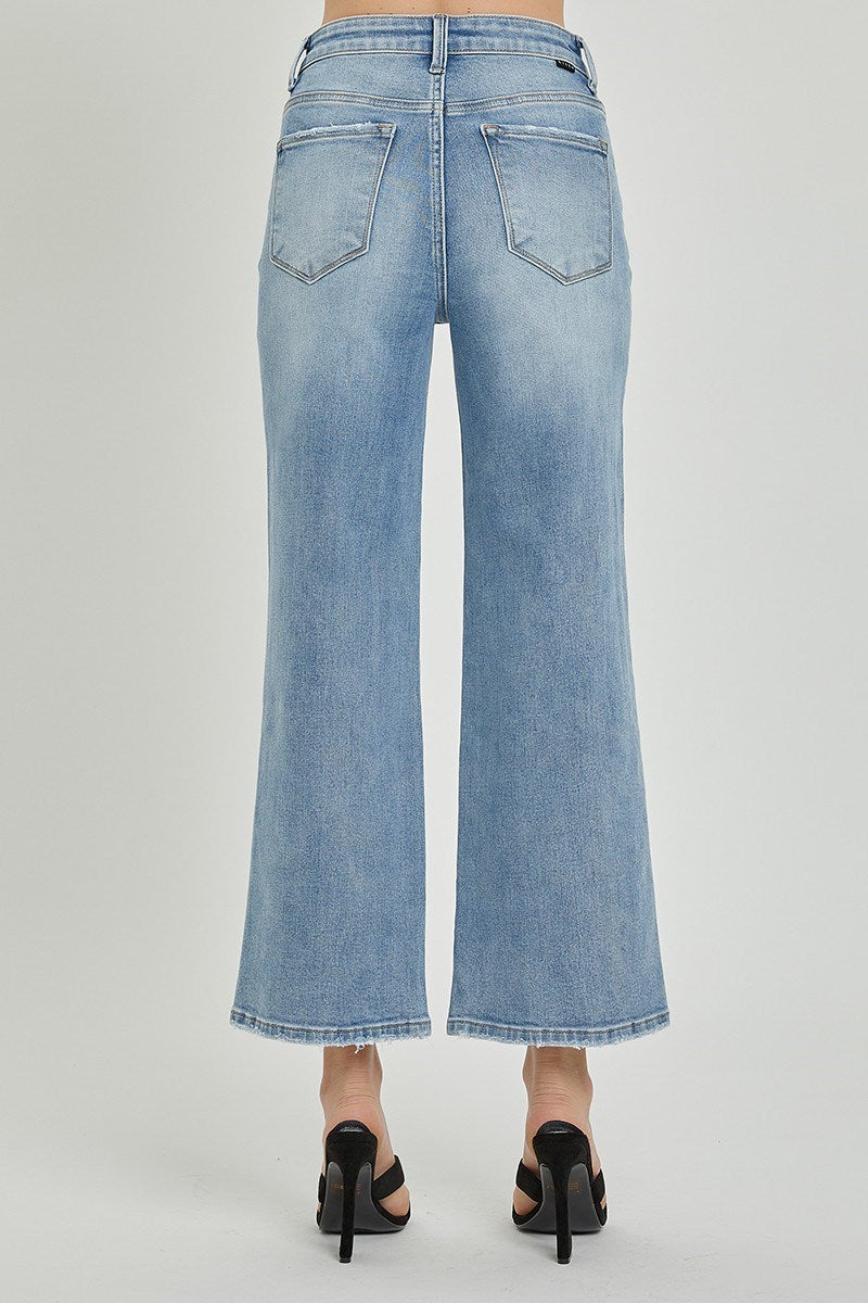Risen Jeans - High Rise Wide Crop Jeans - RDP5531 - SaltTree