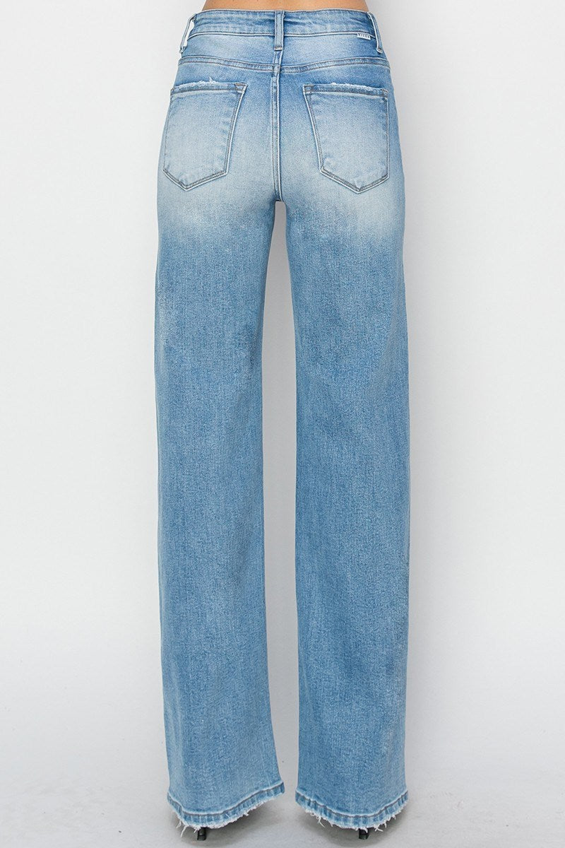 Risen Jeans - High Rise Straight Jeans - RDP5542RT - SaltTree