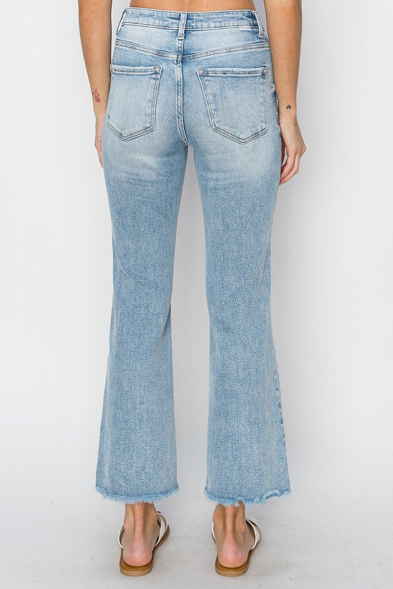 Risen Jeans - High Rise Crop Straight Jeans - RDP5572 - SaltTree