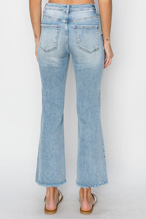Risen Jeans - High Rise Crop Straight Jeans - RDP5572