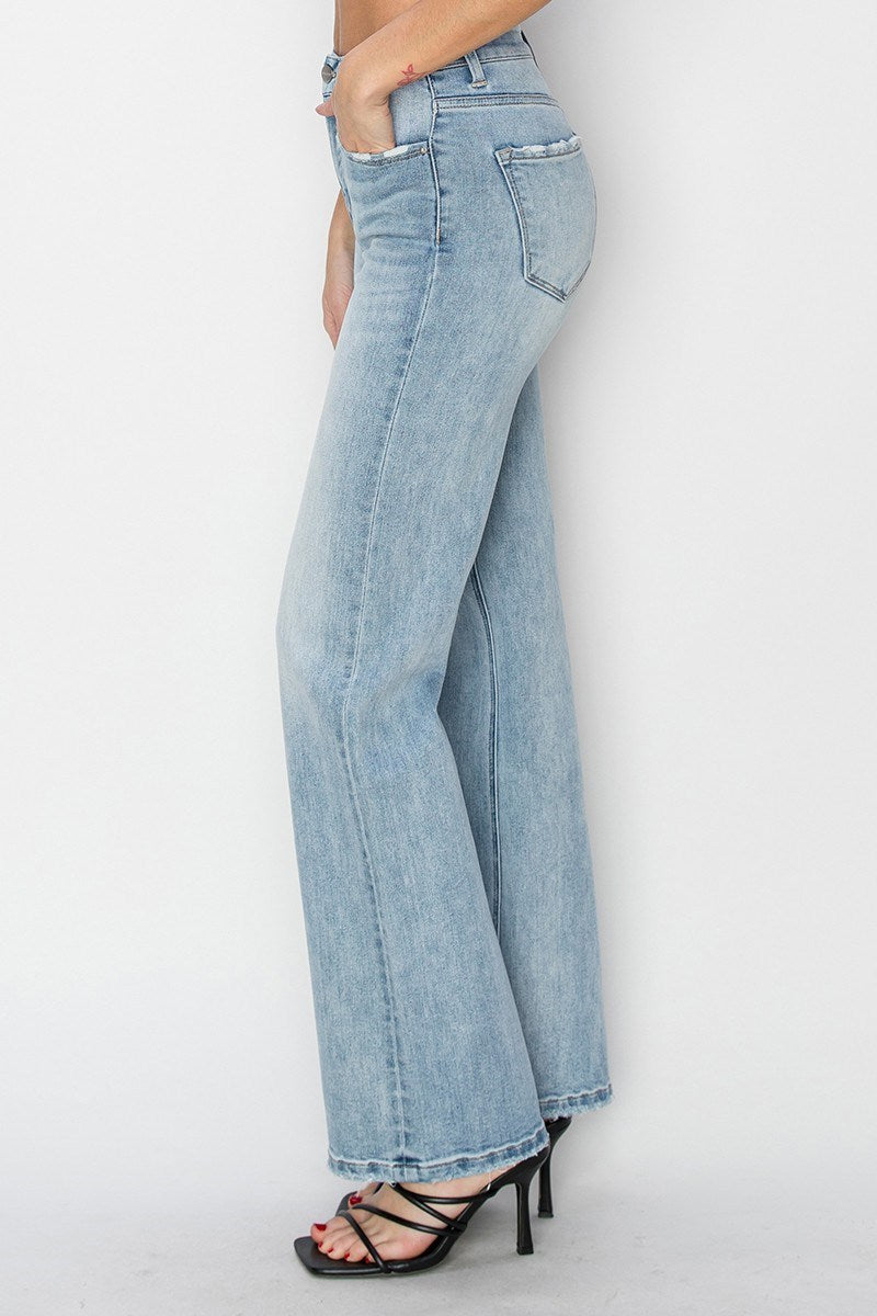 Risen Jeans - High Rise Straight Jeans - RDP5784 - SaltTree