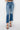 Risen Jeans - Mid-Rise Straight Leg Jeans with Frayed Step Hem and Distressed Accents (29" Inseam) - RDP5785-SaltTree