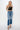 Risen Jeans - Mid-Rise Straight Leg Jeans with Frayed Step Hem and Distressed Accents (29" Inseam) - RDP5785-SaltTree