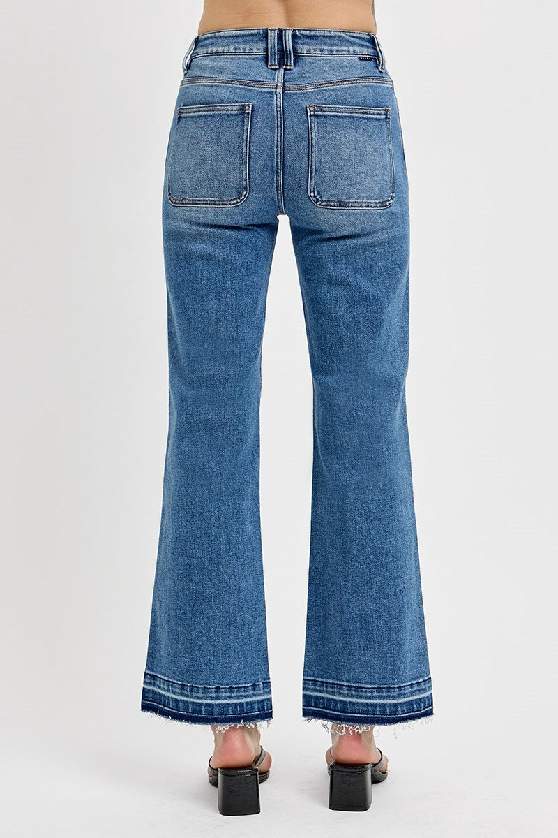 Risen Jeans - High Rise Ankle Straight Jeans - RDP5845 - SaltTree