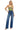 Risen Jeans - Tummy Control Elastic Band High Rise Wide Double Waist Jeans (32 1/2" Inseam) - RDP5919-SaltTree