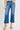 Risen Jeans - Tummy Control Elastic Band Mid-Rise Crop Wide Leg Jeans (26.5" Inseam) - RDP5926-SaltTree