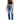Risen Jeans - Tummy Control High Rise Cropped Straight Leg Jeans with Adjustable Cuffed Hem (27.5" Inseam) - RDP5941-SaltTree