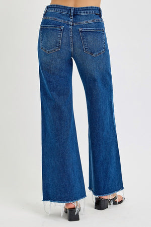 Risen Jeans - Tummy Control Mid Rise Wide Jeans - RDP5973