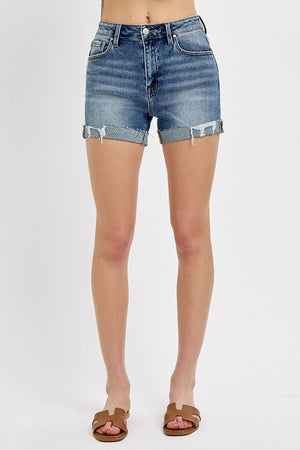 Risen Jeans - High Rise Ripped Hen Shorts - RDS1308rt
