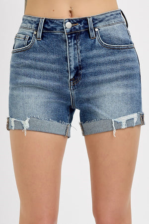 Risen Jeans - High Rise Ripped Hen Shorts - RDS1308rt