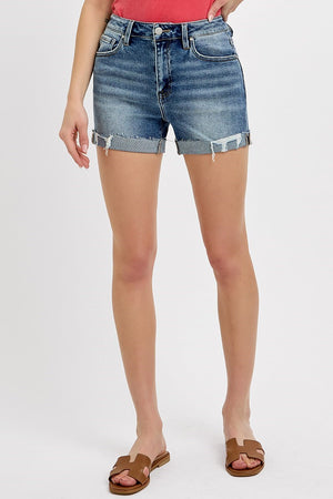 Risen Jeans - High Rise Ripped Hen Shorts - RDS1308rt