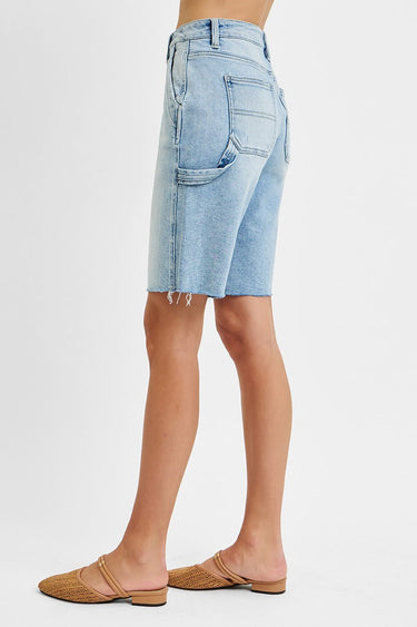 Risen Jeans - High Rise Bermuda with Side Tab Detail (10" Inseam) - RDS6294