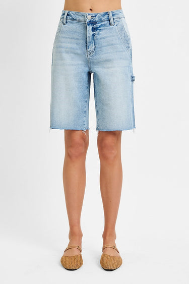 Risen Jeans - High Rise Bermuda with Side Tab Detail (10" Inseam) - RDS6294