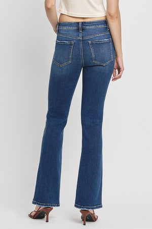 Vervet Denim - High Rise Full Length Bootcut Jeans - T6137