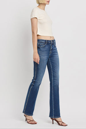 Vervet Denim - High Rise Full Length Bootcut Jeans - T6137