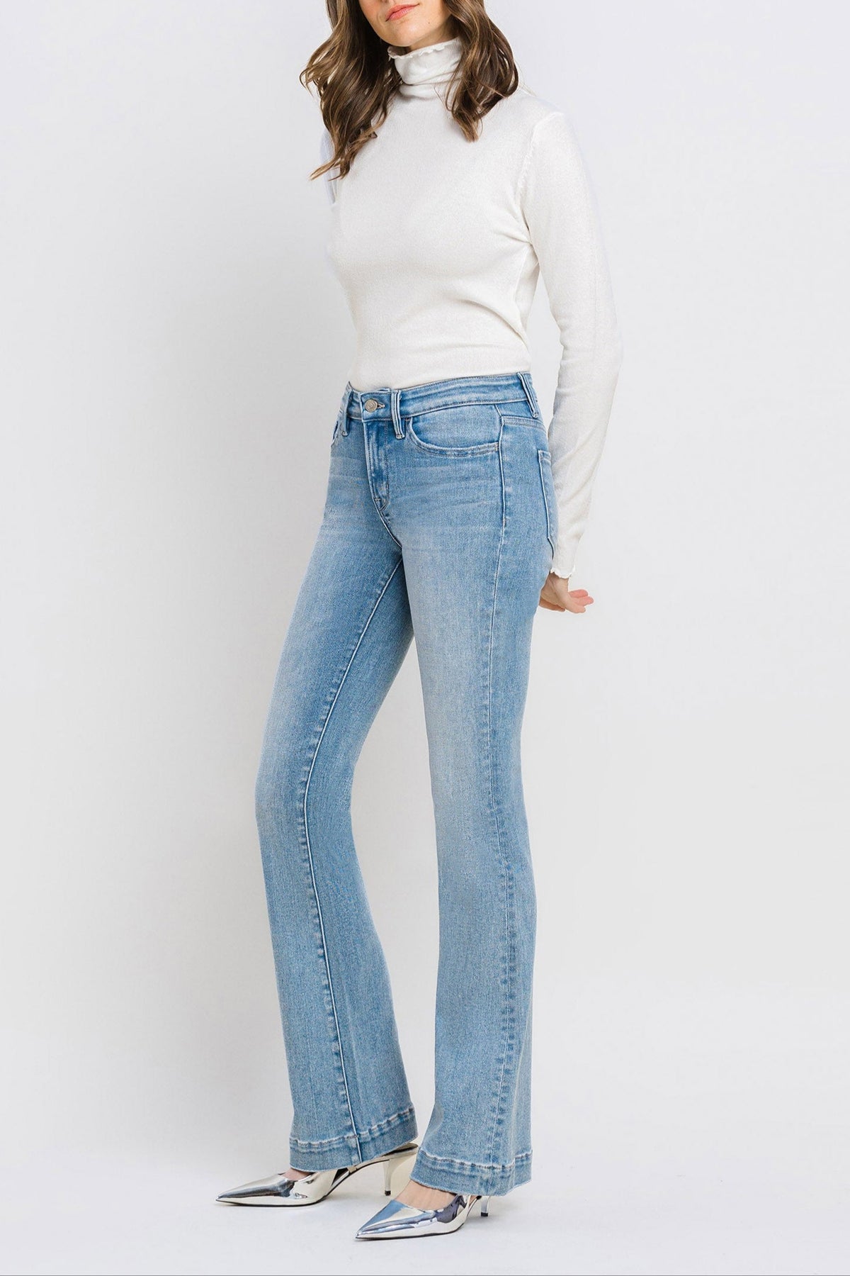 Vervet Denim - Mid Rise Bootcut Jeans - T6243 - SaltTree