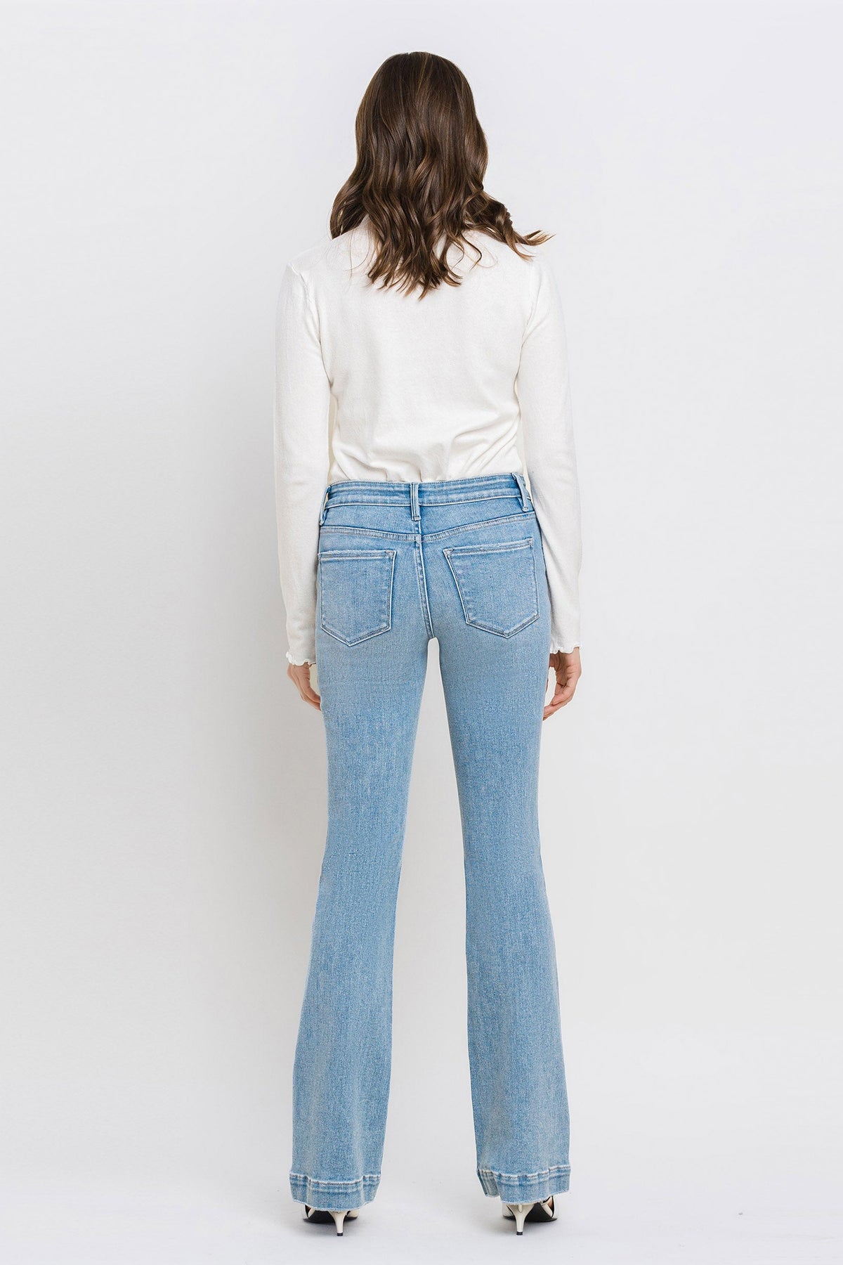 Vervet Denim - Mid Rise Bootcut Jeans - T6243 - SaltTree
