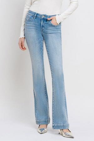 Vervet Denim - Mid Rise Bootcut Jeans - T6243