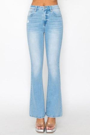 Wax Jean - Slightly Distressed BootCut in Repreve Jeans - 90338