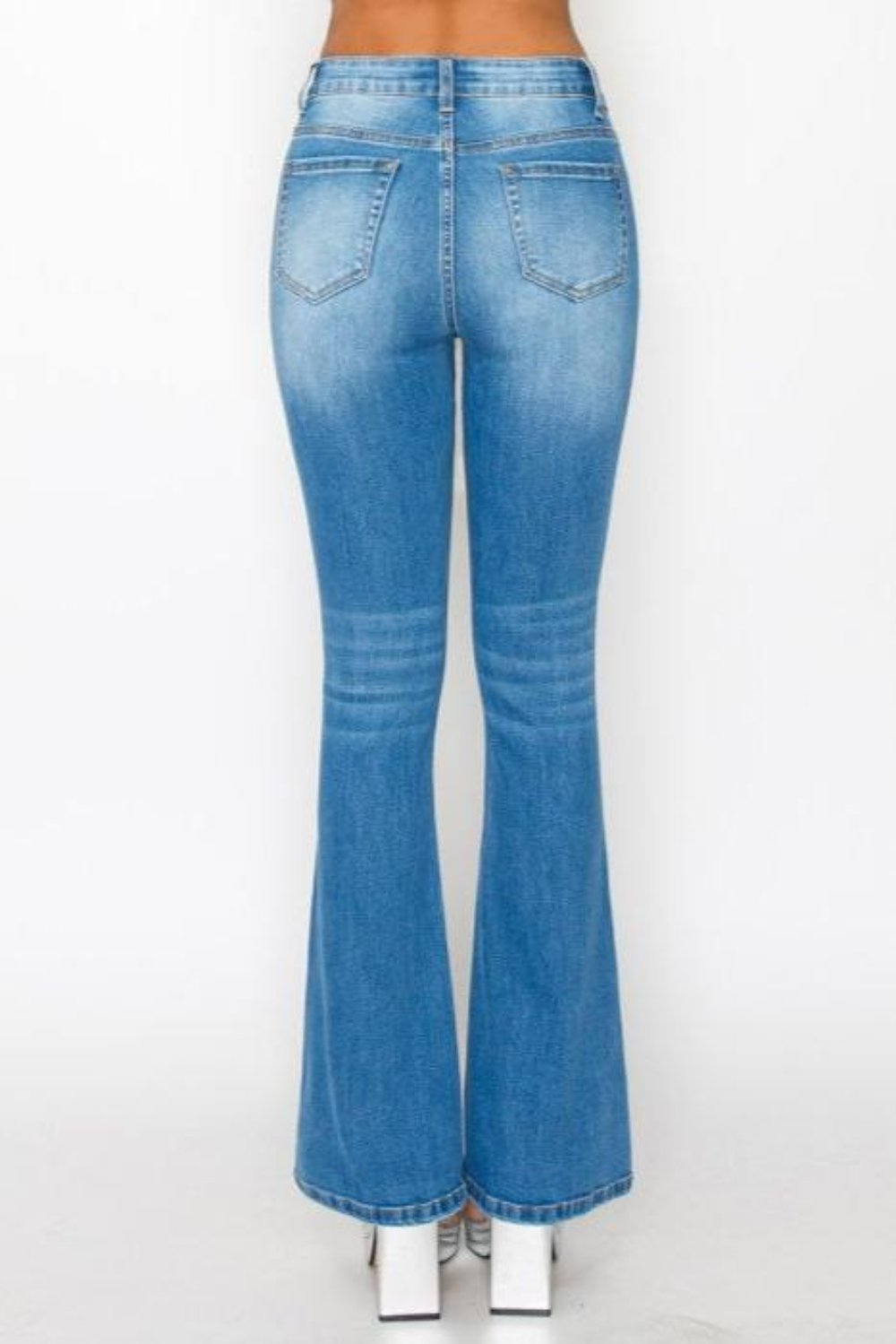 Wax Jean - Slightly Distressed BootCut in Repreve Jeans Wax Jean - Slightly Distressed BootCut in Repreve Jeans