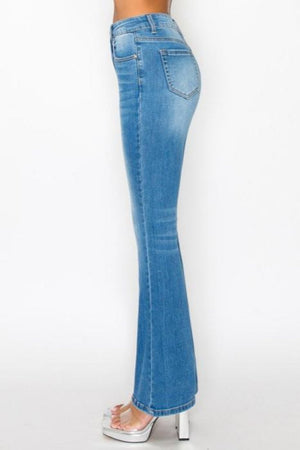 Wax Jean - Slightly Distressed BootCut in Repreve Jeans - 90338