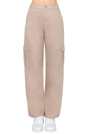 Wax Jeans - Twill Wide Leg Cargo Pants - 90339 - SaltTree