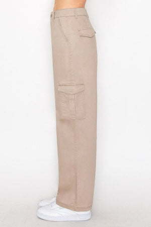 Wax Jeans - Twill Wide Leg Cargo Pants - 90339 - SaltTree