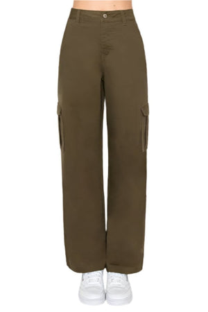 Wax Jeans - Twill Wide Leg Cargo Pants - 90339 - SaltTree