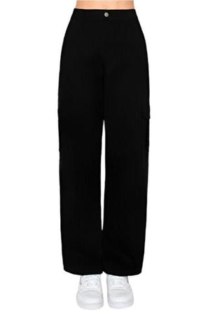 Wax Jeans - Twill Wide Leg Cargo Pants - 90339 - SaltTree