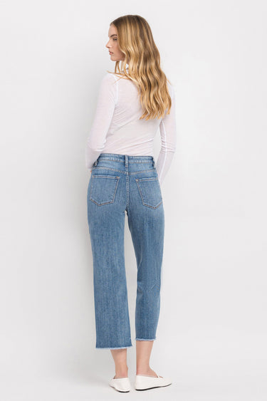 Vervet - Super High Rise Crop Wide Leg Jeans (26" Inseam) - V3541