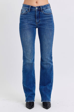 Judy Blue Full Size Run Mid-Rise Bootcut Jeans with Thermal Lining