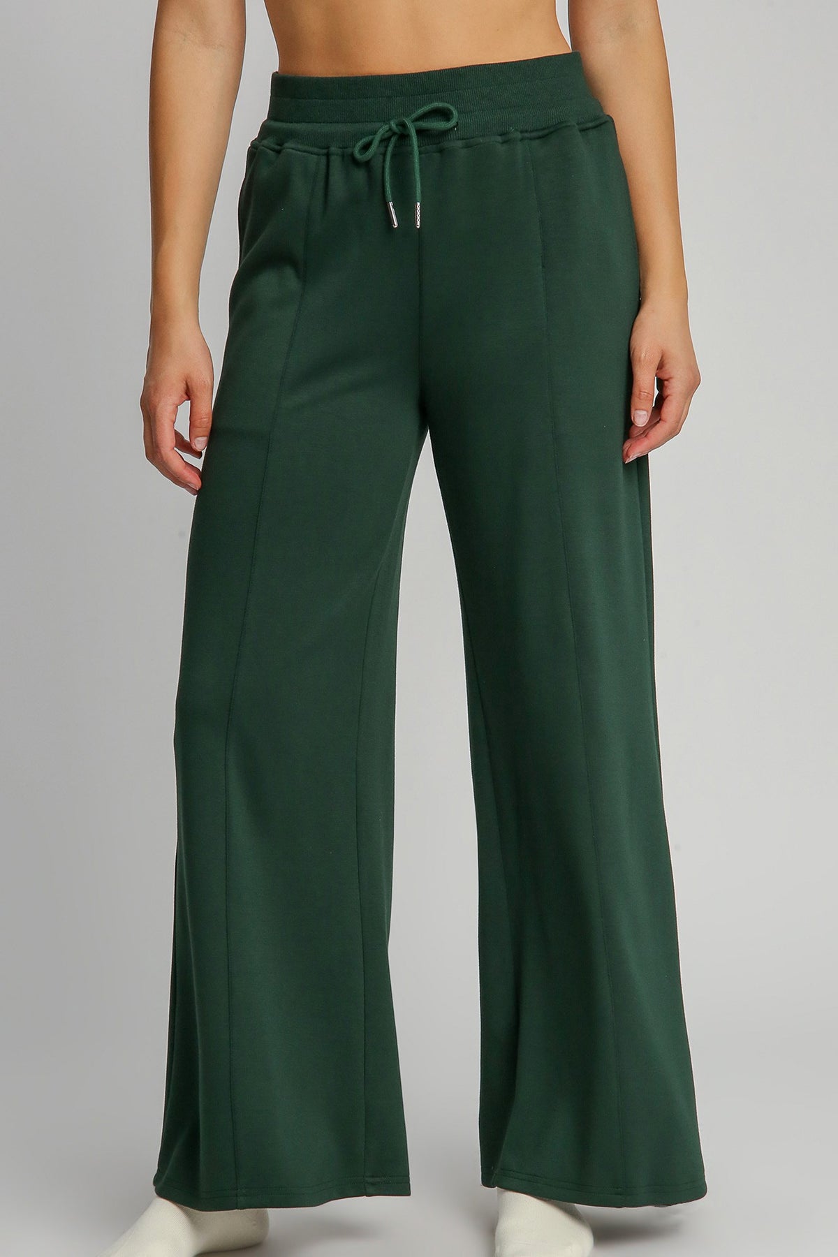 Umgee Full Size Drawstring Wide Leg Pants with Pockets - SaltTree