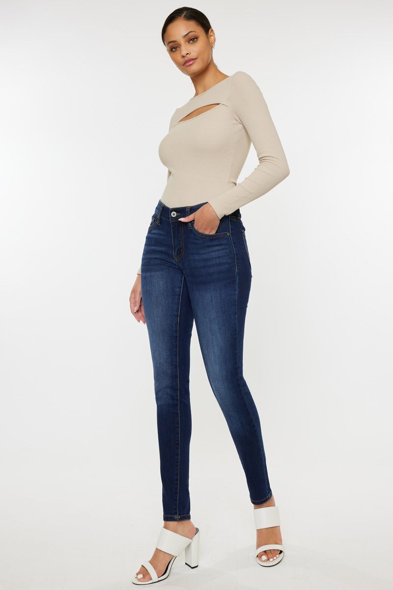 MADISONBLUE - KAN Madison Essentials Mid Rise Super Skinny – Kancan USA