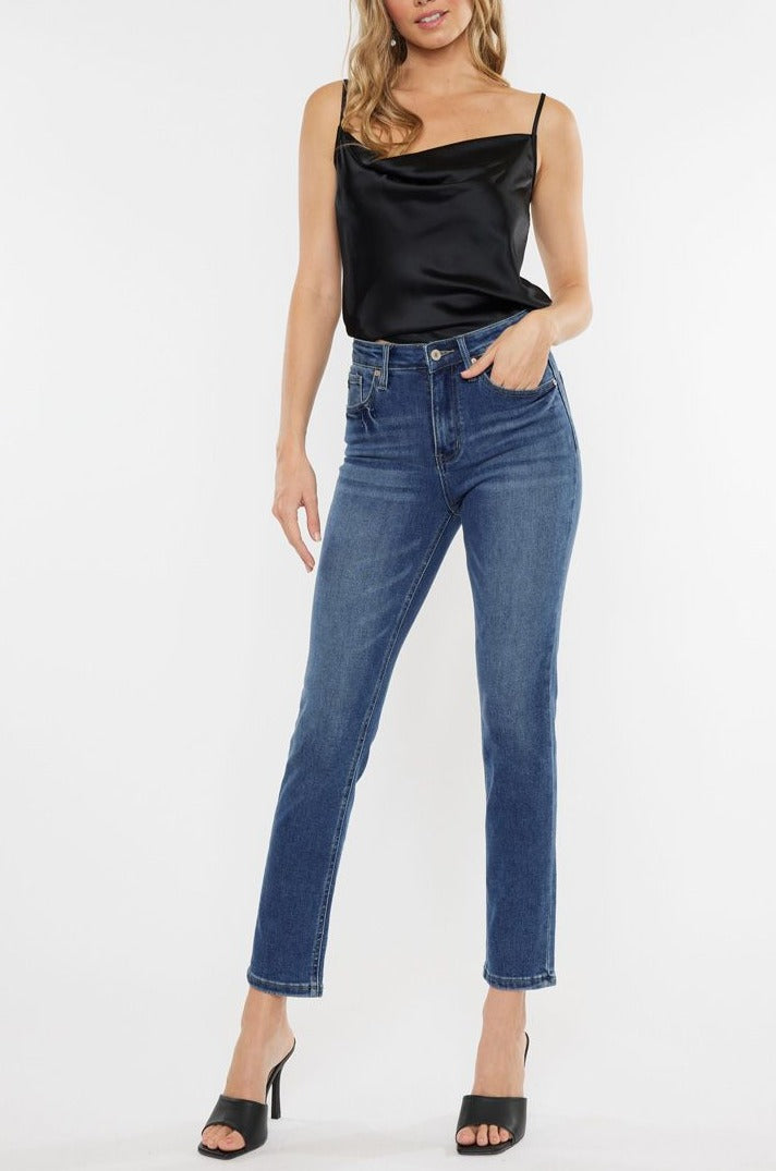 Kancan - Adaline High Rise Slim Straight Jeans - kc11252 - SaltTree