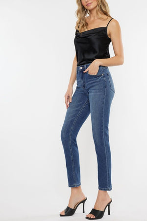 Kancan - Adaline High Rise Slim Straight Jeans - kc11252 - SaltTree